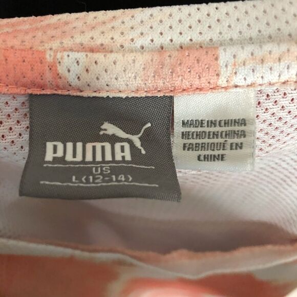 Puma Perforated Floral Active Crop Top - Women’s L - Picture 7 of 8